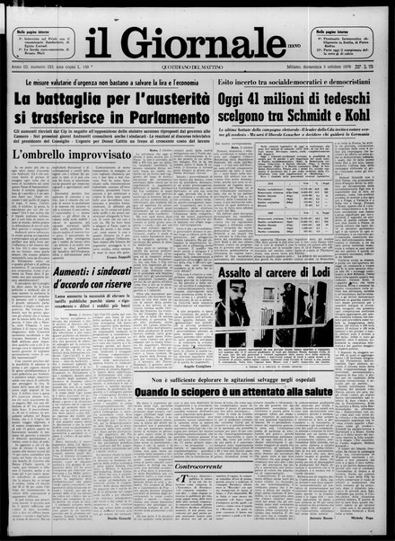 Il giornale nuovo : quotidiano del mattino